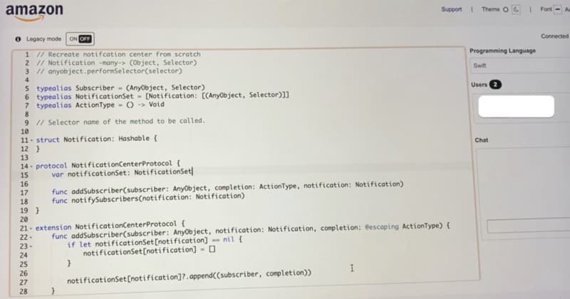 Собеседование с Amazon